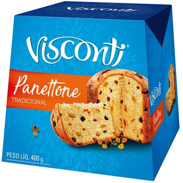 Imagem de Panettone Visconti Tradicional Frutas Cristalizadas com 400g