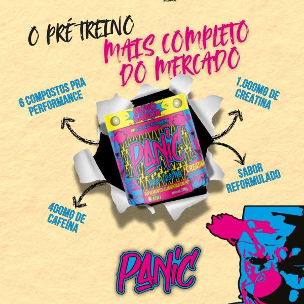 Imagem de Panic Adaptogen Pré-treino com Creatina Nova Fórmula 300g