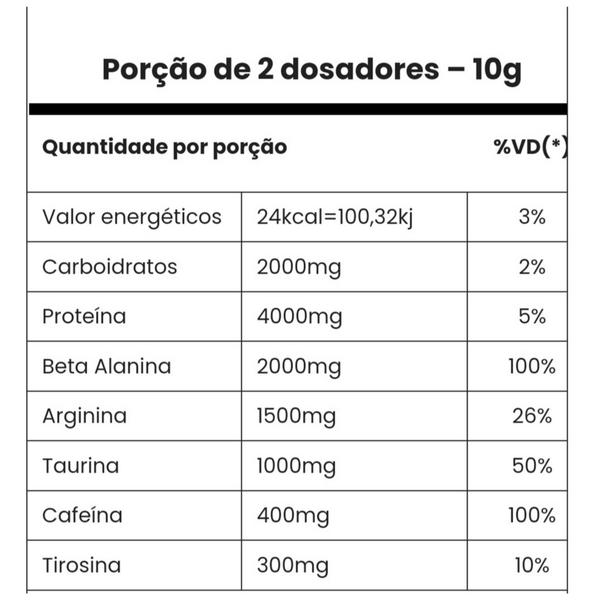 Panic Pré-treino Super Concentrado 300g - Adaptogen Imagem de Panic Pré-treino Super Concentrado 300g - Adaptogen