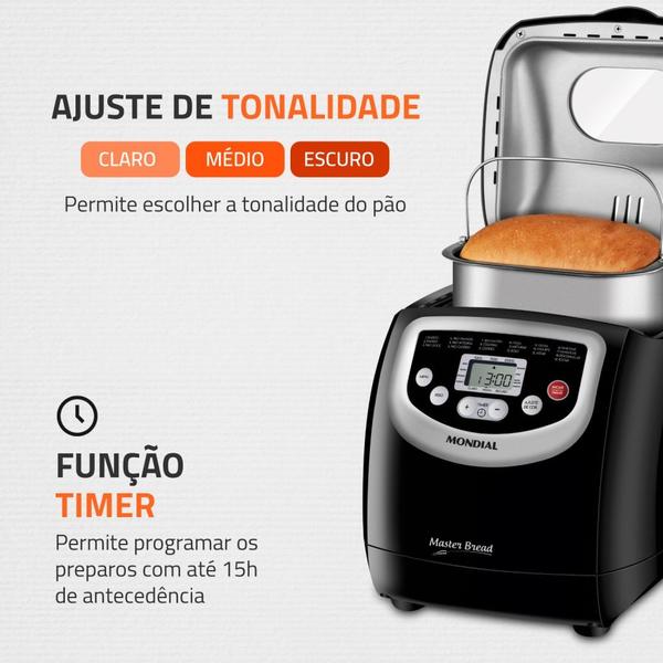 Imagem de Panificadora Automática 700W Master Bread - NPF-53 - Mondial