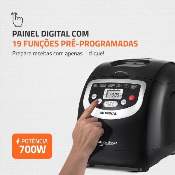 Imagem de Panificadora Master Bread Npf-53 220V Mondial Preta