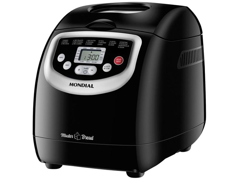 Panificadora Mondial NPF-53 Preta 19 Funções - 700W Panificadora Mondial NPF-53 Preta 19 Funções - 700W