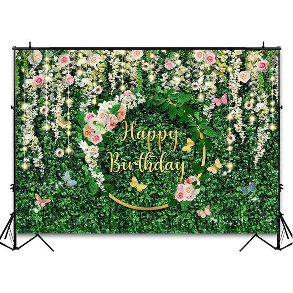 Imagem de Pano de fundo Avezano Greenery Birthday Jungle Safari 3x2,4m