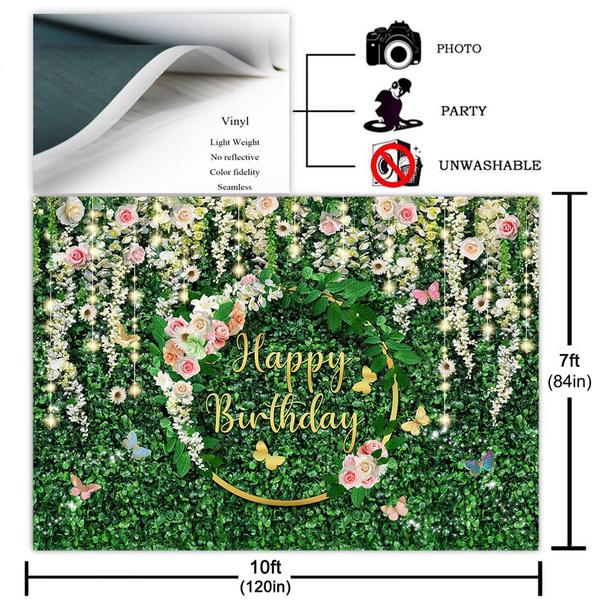 Imagem de Pano de fundo Avezano Greenery Birthday Jungle Safari 3x2m Vinil