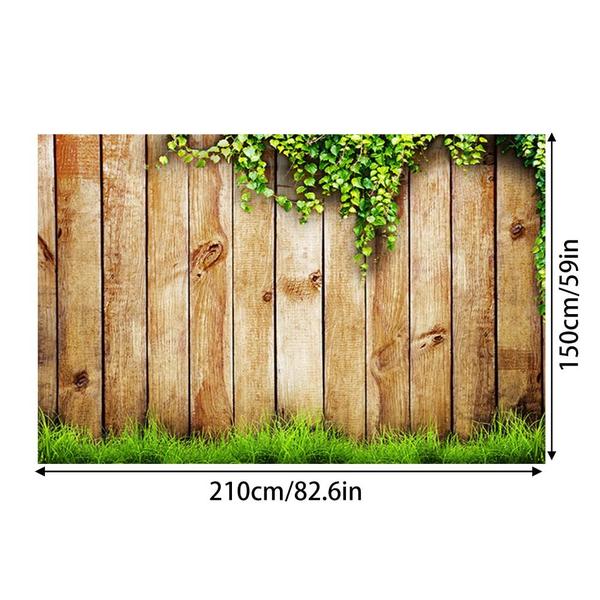 Imagem de Pano de fundo fotográfico Eforcase Vine Wood Wall 210x150cm