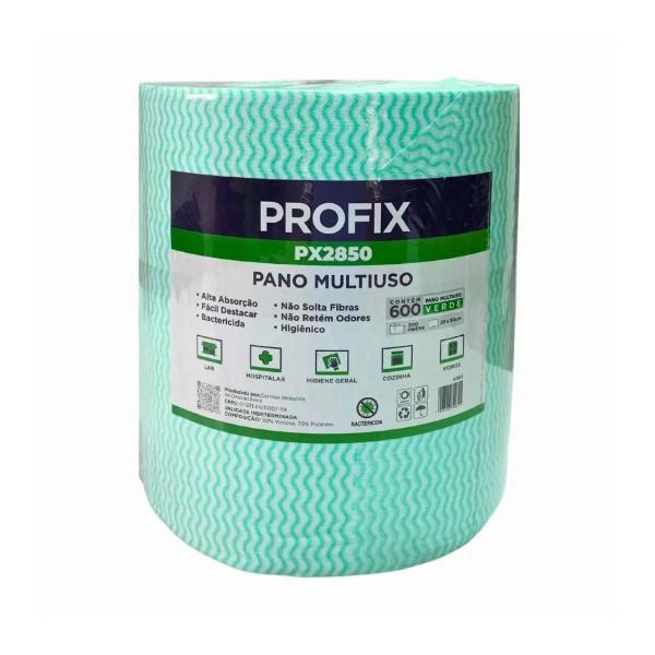 Imagem de Pano Limpeza Multiuso 28x300m 35GR Verde Profix