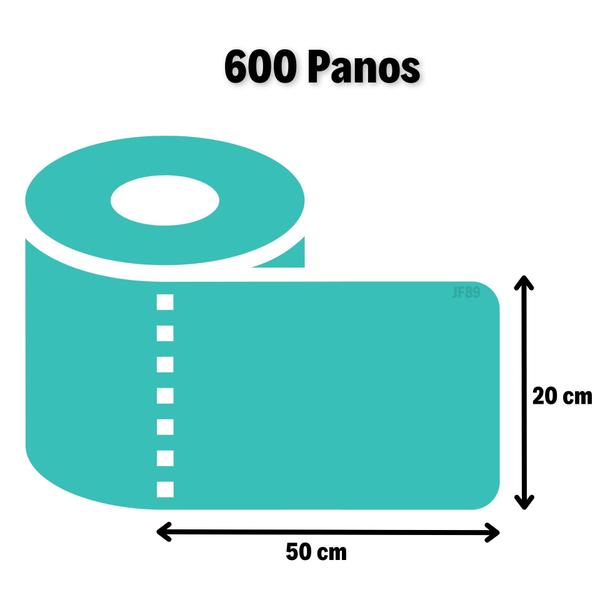 Imagem de Pano Multiuso Bobina Perfex Limpeza Rolo 20cm X 300m