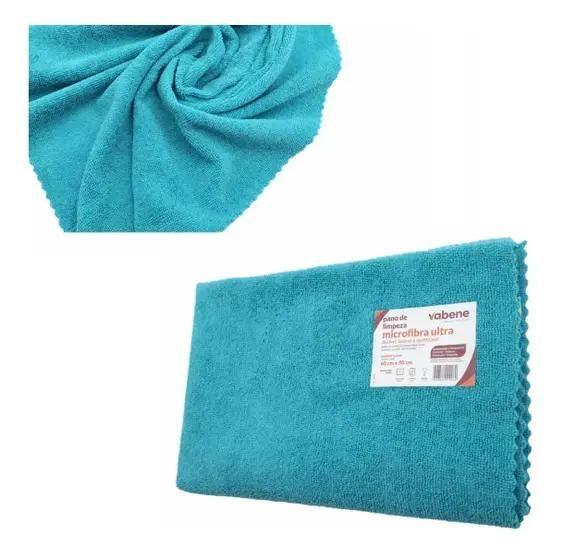 Panos De Chão Grandes Em Microfibra 80x60cm Kit Atacado Cor Azul - VABENE Imagem de Panos De Chão Grandes Em Microfibra 80x60cm Kit Atacado Cor Azul