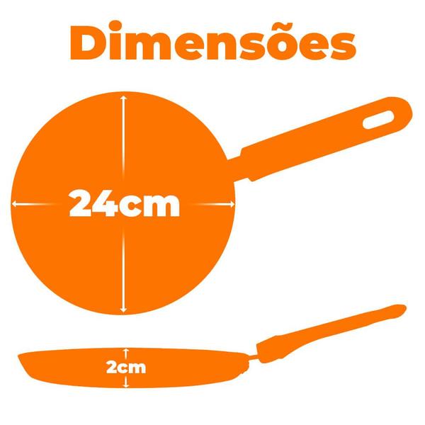 Imagem de Panquequeira Tapioqueira Kitchen Antiaderente 24cm - Casambiente