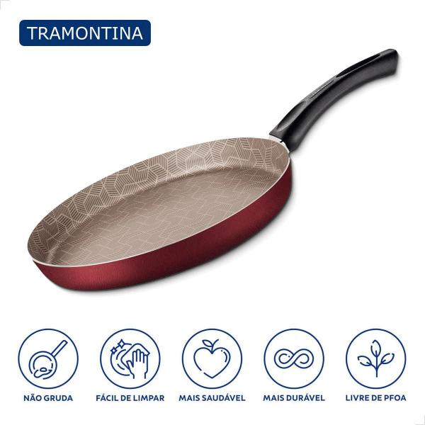 Imagem de Panquequeira Tramontina Starflon Max 28cm 1,8L Paris Aluminio Com Revestimento Antiaderente 28506728