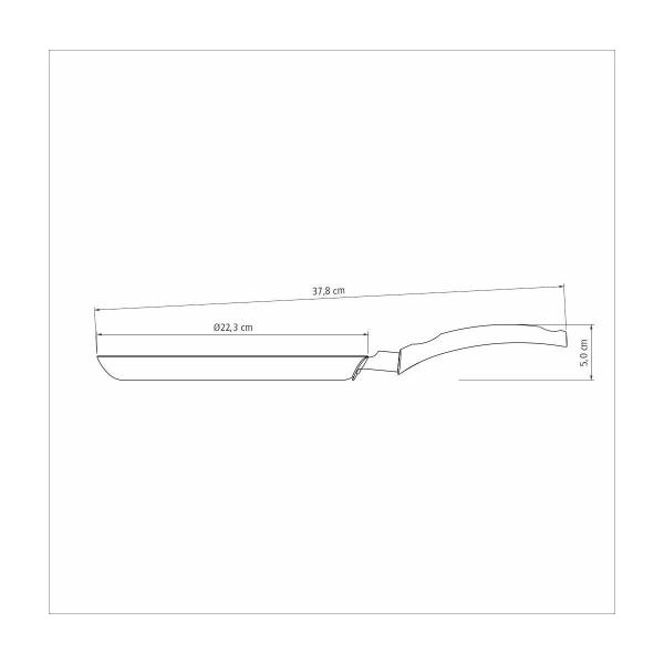 Imagem de Panquequeira Tramontina Turim em Aluminio com Revestimento Interno e Externo em Antiaderente Starflon Max Chumbo 22 cm 0