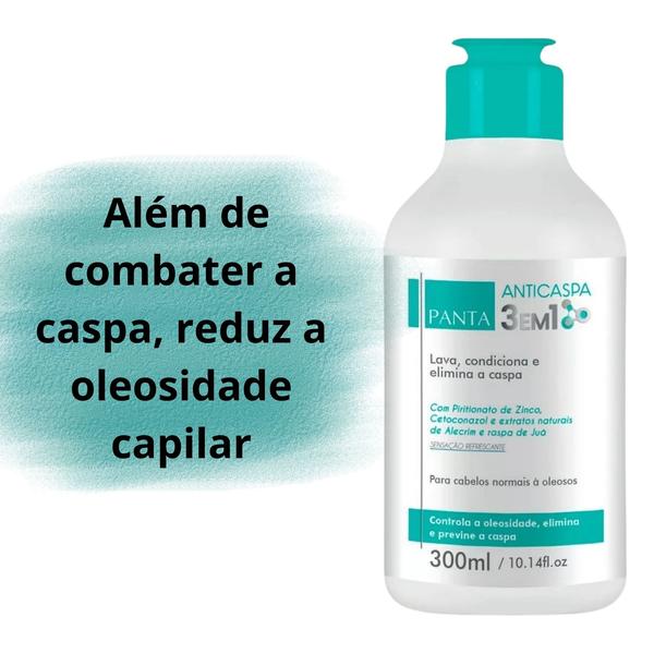 Imagem de Panta Anticaspa 3 Em 1 - Shampoo, Condicionador E Anticaspa