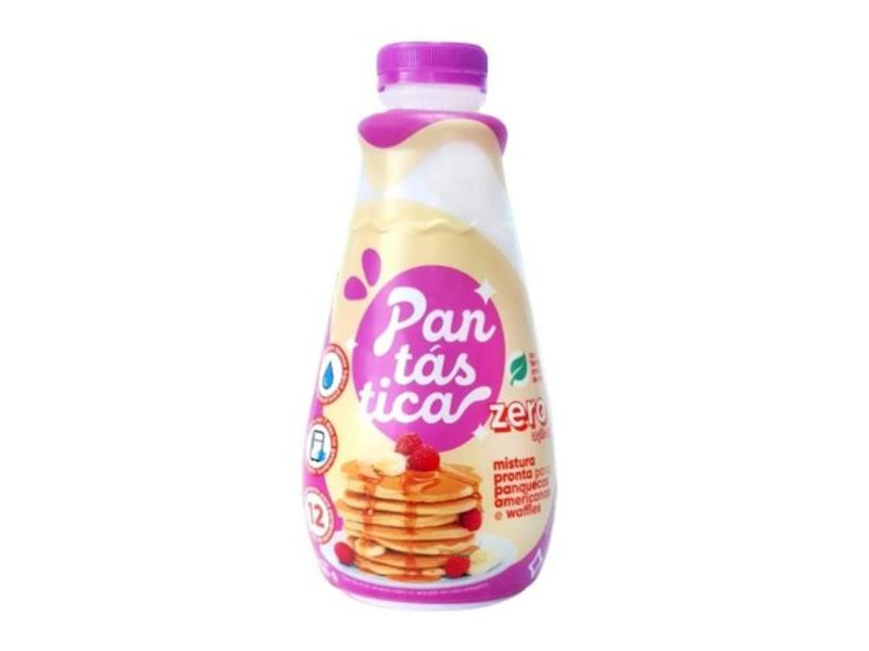 Pantástica Zero Açúcar 300g Massa Pronta De Panquecas E Waffles - pantastica Imagem de Pantástica Zero Açúcar 300g Massa Pronta De Panquecas E Waffles