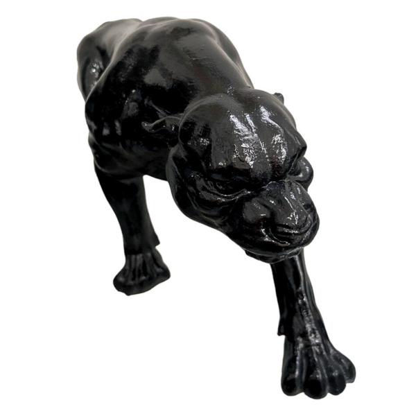 Imagem de Pantera Negra P Escultura Estatua de Mesa Luxo Decoração Casa