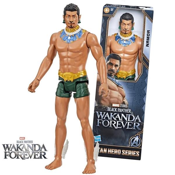 Imagem de Pantera Negra Wakanda Forever Rei Namor Boneco Articulado