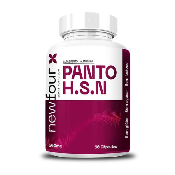 Imagem de Panto HSN Biotina Zinco Selênio Vitaminas E B1 B5  + Levedo 60 Caps 500mg