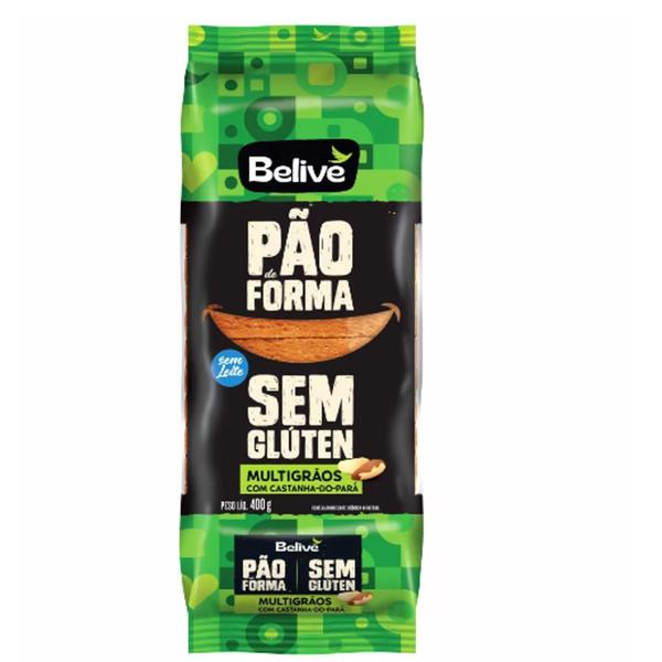 Imagem de Pão De Forma Belive Multigrãos Sem Glúten 400G (6 Pacotes)