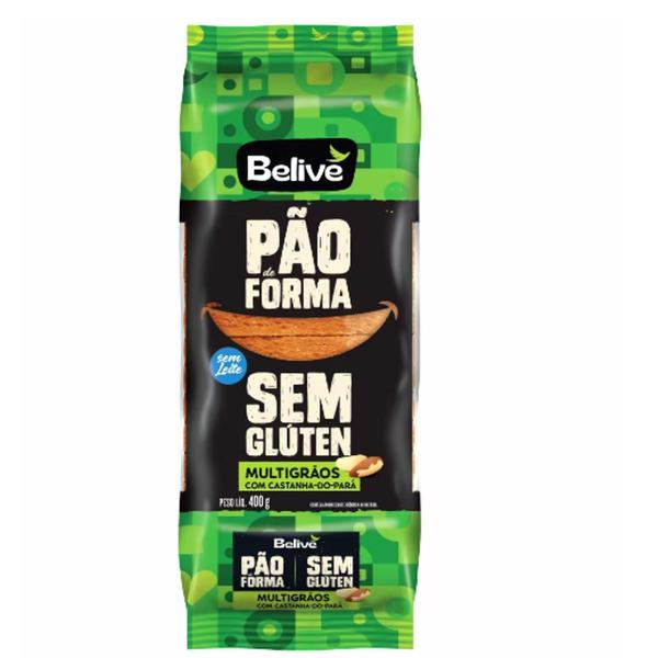 Pão De Forma Belive Multigrãos Sem Glúten 400G (6 Pacotes) Imagem de Pão De Forma Belive Multigrãos Sem Glúten 400G (6 Pacotes)
