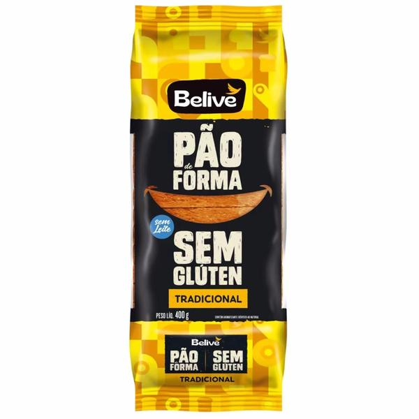 Imagem de Pão De Forma Belive Tradicional Sem Glúten 400G (6 Pacotes)