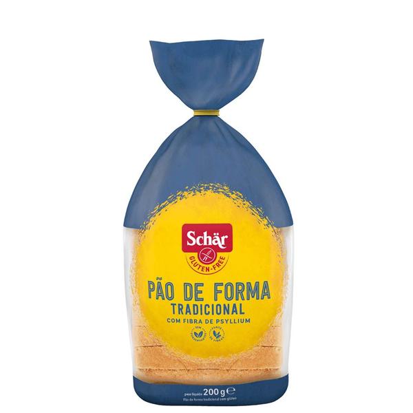 Pão de Forma sem Glúten Schar Tradicional 200g Imagem de Pão de Forma sem Glúten Schar Tradicional 200g