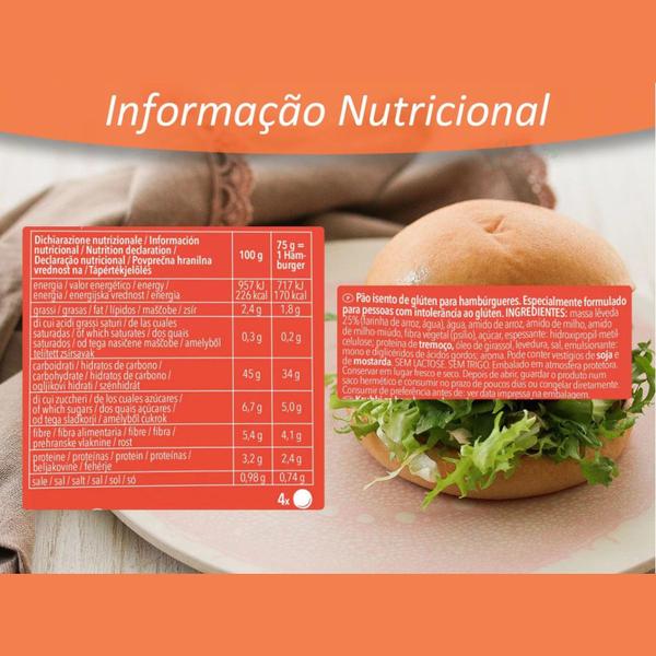 Imagem de Pão de Hamburguer sem Glúten Schar 130G