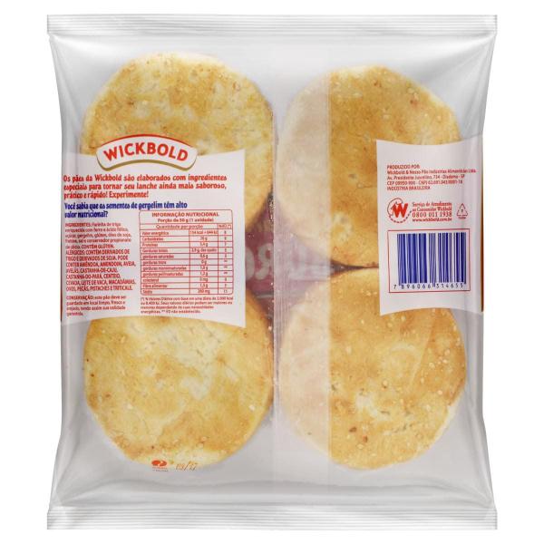 Pão de Hambúrguer Vegano com Gergelim Wickbold 200g Imagem de Pão de Hambúrguer Vegano com Gergelim Wickbold 200g