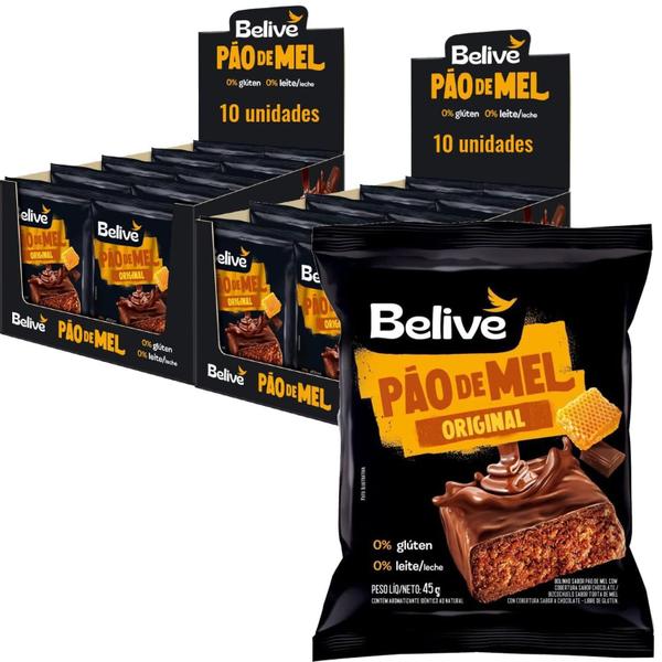 Pao De Mel Belive Sem Gluten 45G (20 Unidades) Imagem de Pao De Mel Belive Sem Gluten 45G (20 Unidades)