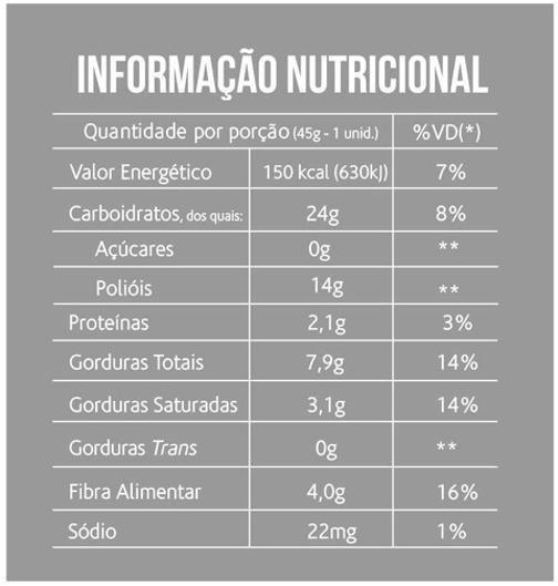 Pao De Mel Belive Zero 45G Display 10 Un Imagem de Pao De Mel Belive Zero 45G Display 10 Un