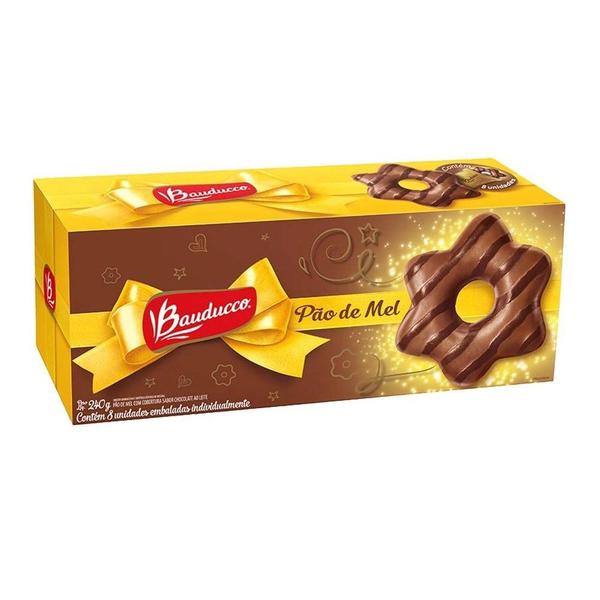 Pão De Mel Chocolate Ao Leite 240g - Bauducco Imagem de Pão De Mel Chocolate Ao Leite 240g - Bauducco