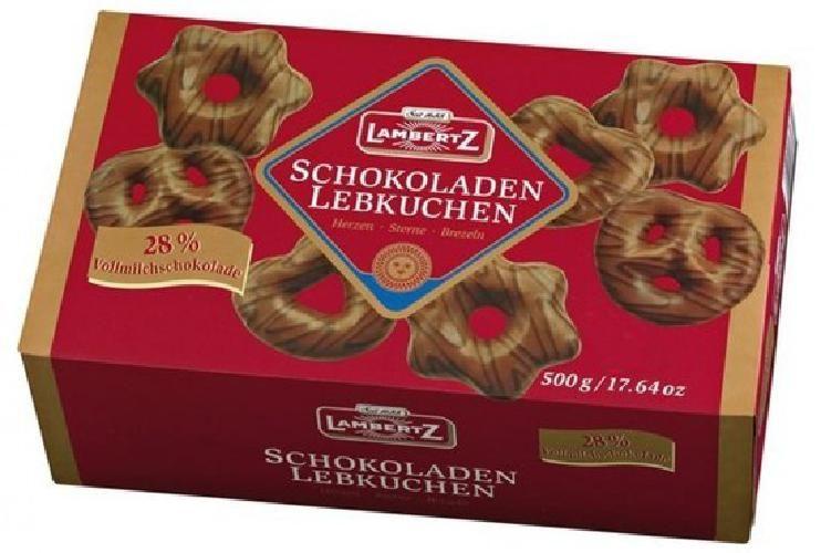 Pão De Mel Chocolate Schokoladen Lebkuchen Lambertz 500G Imagem de Pão De Mel Chocolate Schokoladen Lebkuchen Lambertz 500G