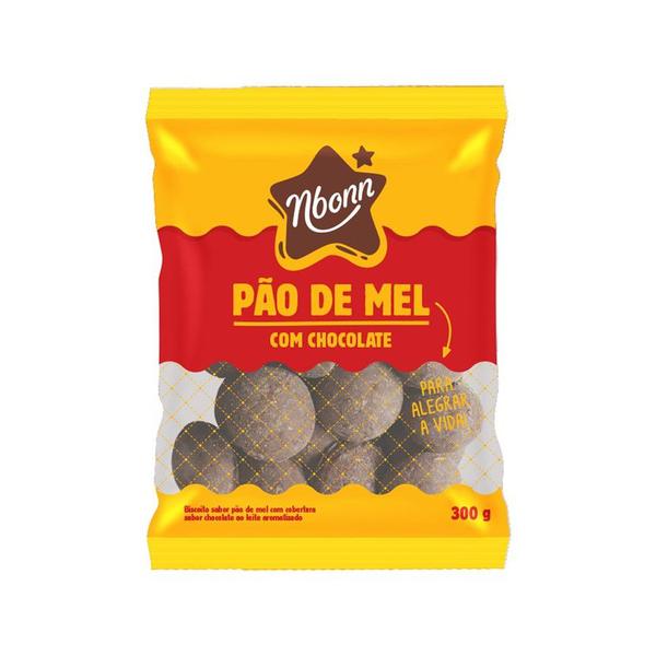 Pao de Mel Nbonn 300g Cobertura Chocolate Imagem de Pao de Mel Nbonn 300g Cobertura Chocolate