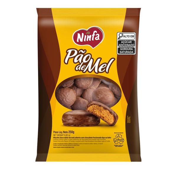Pao de Mel Ninfa 250g Cobertura Chocolate Imagem de Pao de Mel Ninfa 250g Cobertura Chocolate