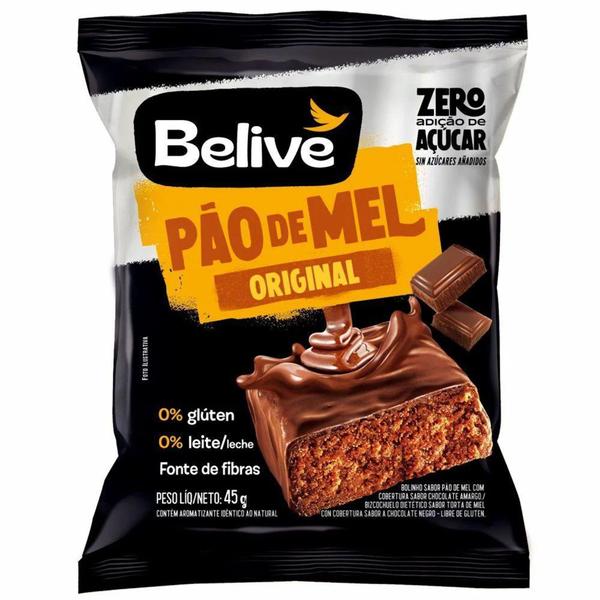 Pão de Mel Sem Açúcar SG e ZL Belive 45g *Val.010723 Imagem de Pão de Mel Sem Açúcar SG e ZL Belive 45g *Val.010723