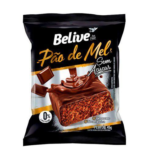 Pão de Mel Zero Açúcar Belive uni 45g Imagem de Pão de Mel Zero Açúcar Belive uni 45g