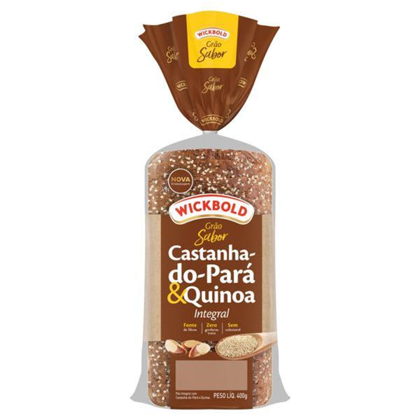 Imagem de Pão Integral Castanha-do-Pará & Quinoa Wickbold Grão Sabor Pacote 400g