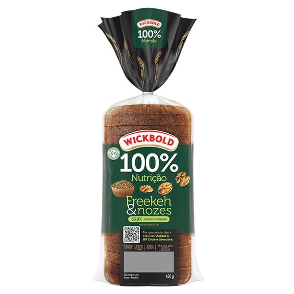 Pão Integral Freekeh e Noz-Pecã Wickbold Pacote 400g Imagem de Pão Integral Freekeh e Noz-Pecã Wickbold Pacote 400g