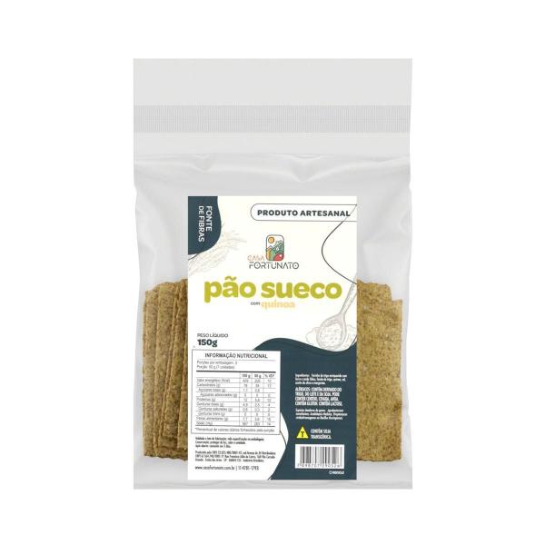 Imagem de Pão Sueco Com Quinoa 150G Casa Fortunato