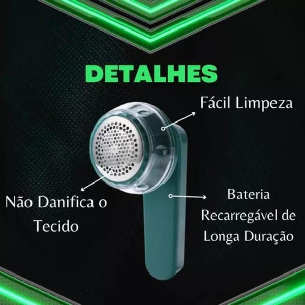 Imagem de Papa Bolinha Recarregável: Tecnologia USB para Remoção Eficiente de Fiapos