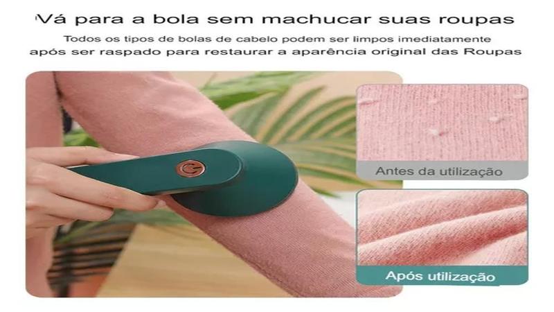 Imagem de Papa Bolinha Tira Pelos Fiapos Roupas Elétrico Sem Fio Smart