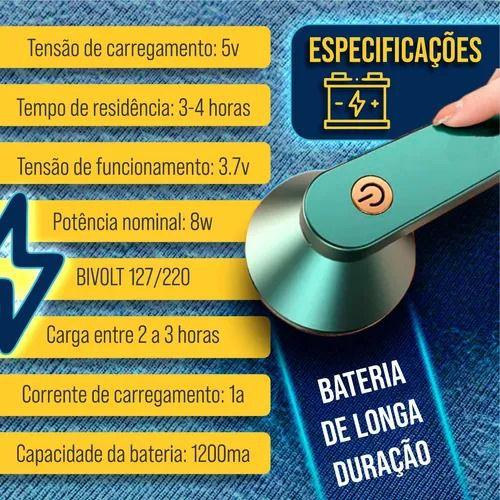 Imagem de Papa Bolinha USB Bivolt: Remova Pelos de Roupas com Praticidade