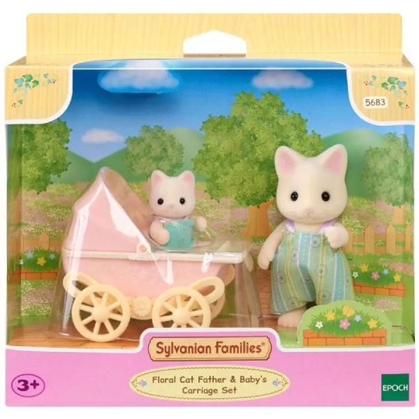 Imagem de Papai E Bebê Gatos Primavera Sylvanian Families 5683