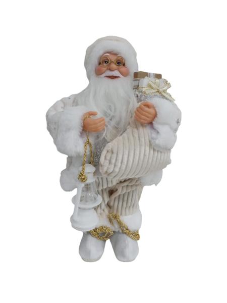 Imagem de Papai Noel 30cm com Lanterna e Roupa Branca