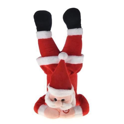 Imagem de Papai Noel Animado Branco E Vermelho 15Cm 1111087 Cromus