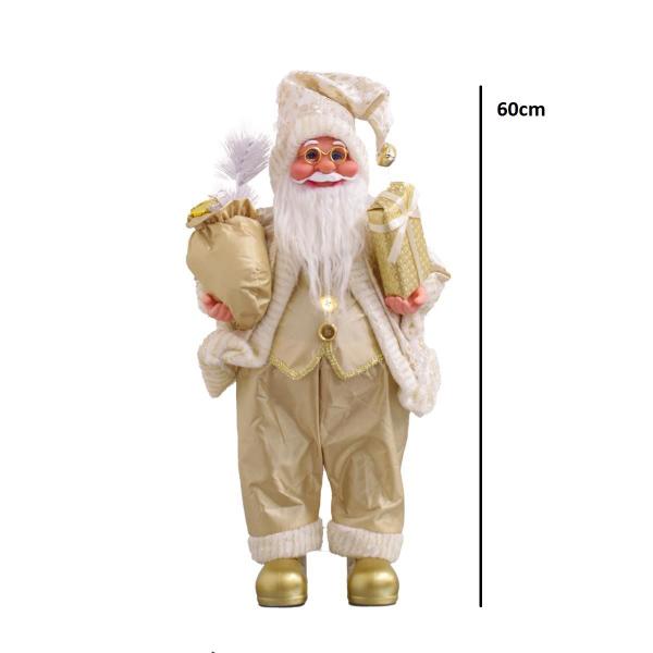 Imagem de Papai Noel Casaco Dourado Grande Luxuoso 60 cm