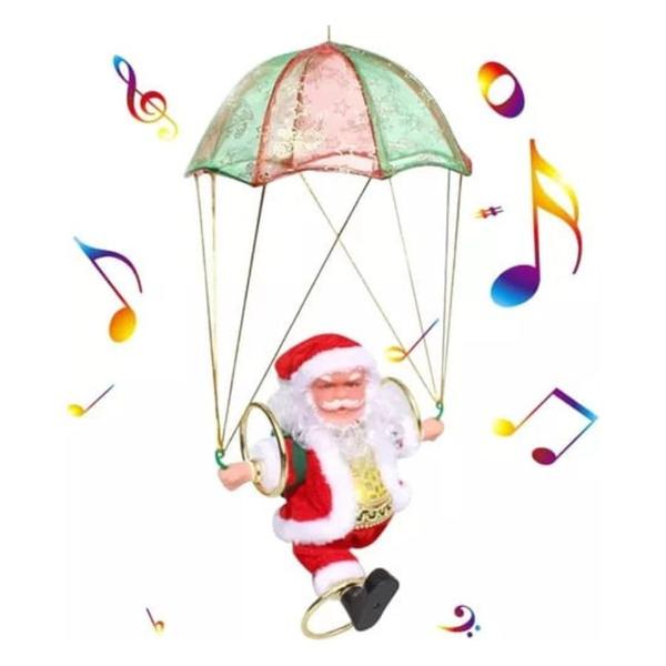 Imagem de Papai Noel Com Movimento Musical Toca A Pilha Natal Interativo Decorativa Enfeite