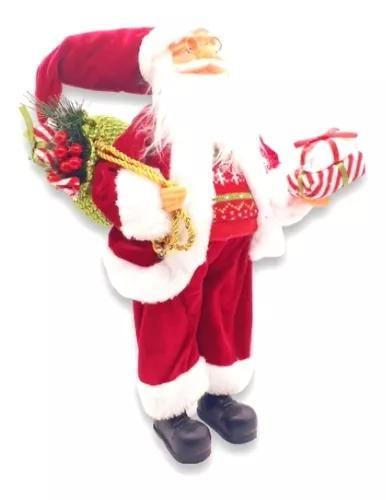 Imagem de Papai Noel Com Saco Boneco Enfeite De Natal Luxo 60 Cm