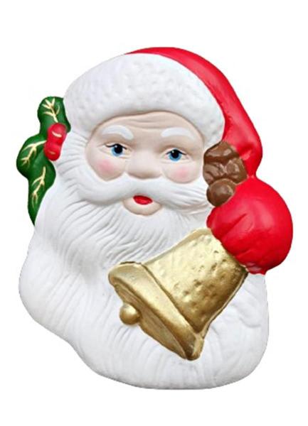 Imagem de Papai Noel de Cerâmica de Pendurar na Parede ou Porta