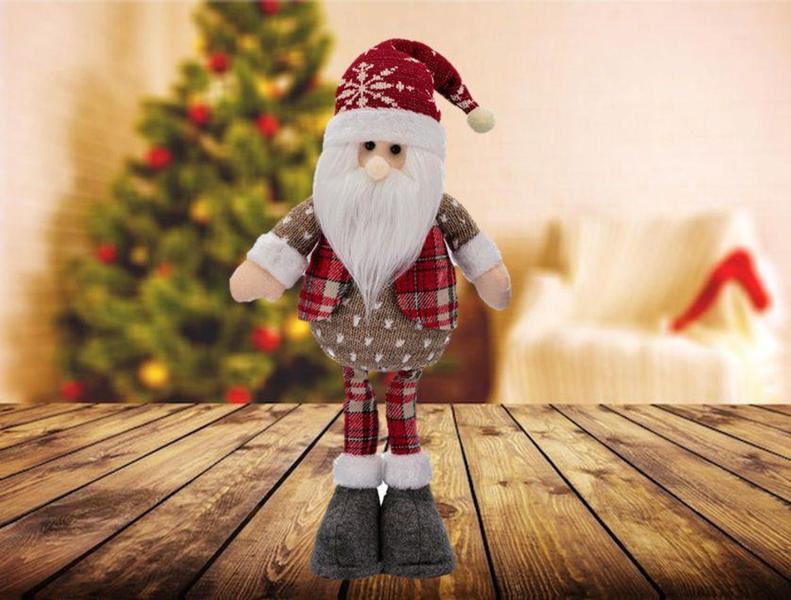 Imagem de Papai Noel Decor Perna Fina Alpino Gorro Tricô 45cm - Magizi - Yangzi