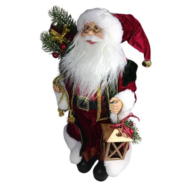 Imagem de Papai Noel Em Pe Vermelho E Verde 45Cm Florarte 80402001