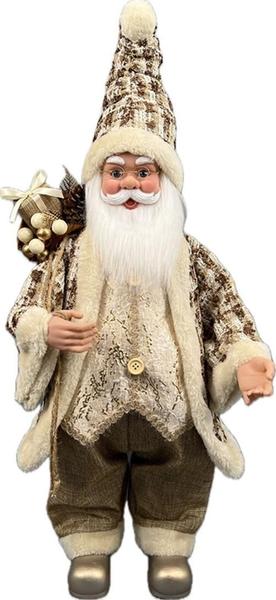 Imagem de Papai Noel Grande Musical Bordô Marrom Decoração Natal 70Cm